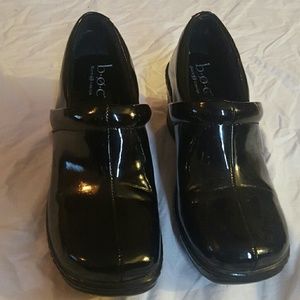B.O.C. black patent nursing shoes